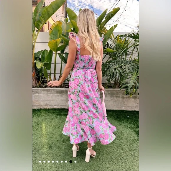 Show Me Your MuMu Garden Midi Dress - Picture 3 of 5